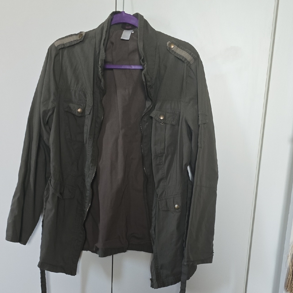 mark. Olive Military Field Jacket